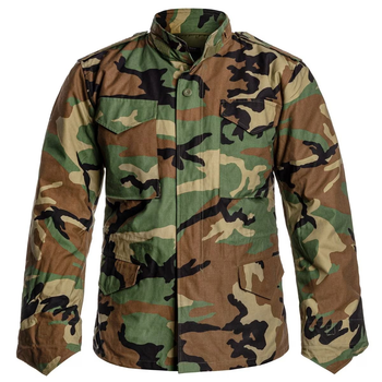 Куртка Helikon-Tex M65 - NyCo Sateen, US Woodland L/Regular (KU-M65-NY-03)