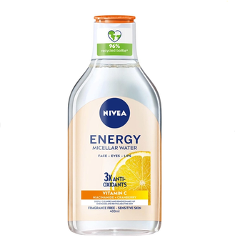 Міцелярна вода Nivea energy з антиоксидантами 400 мл