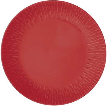 Тарілка обідня Aida Life in Colour Confetti Chili з рельєфною порцеляною 27.5 см (5709554134630)