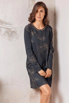 Ночная рубашка Lormar PLU 1543 3XL антрацит