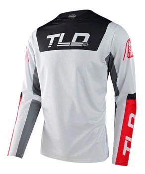 Джерси TLD Sprint Jersey Fractura [Charcoal Glo Red] M