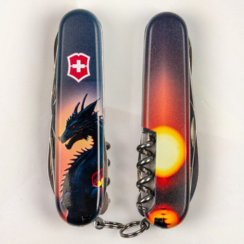 Нож Victorinox Swiss Army Climber Zodiac Дракон в солнечных лучах (00-00013787)