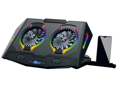 Охлаждающая подставка для ноутбука 17.3 дюймов 2E Gaming CPG006 2xFan RGB LED