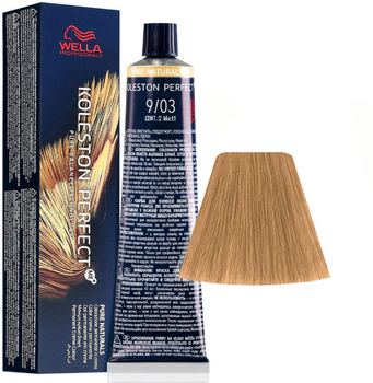 Стійка фарба для волосся Wella Koleston Perfect Me + Pure Naturals 9 - 03 Very Light Blonde Natural Gold 60 мл (8005610650692)