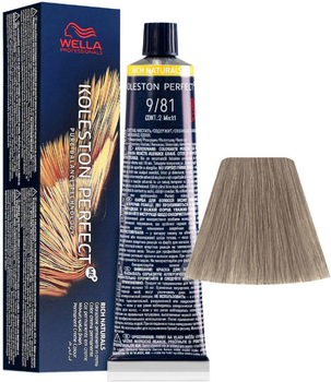 Trwała farba do włosów Wella Koleston Perfect Me + Rich Naturals 9 - 81 Very Light Blonde Pearl Ash 60 ml (8005610651477)