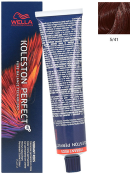 Стійка фарба для волосся Wella Koleston Perfect Me + Vibrant Reds 5 - 41 Light Brown Red Ash 60 мл (8005610658346)