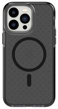 Чехол противоударный силиконовый Tech21 Evo Check MagSafe для Iphone 14 Pro (6.1") Smokey Black