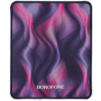 Килимок для мишки BOROFONE BG12 Illustrious gaming mouse pad 20x24см геймерський ігровий для мишки Чорний-Рожевий