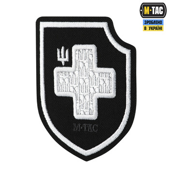 Хрест нашивка ЗСУ M-Tac Black (вишивка)