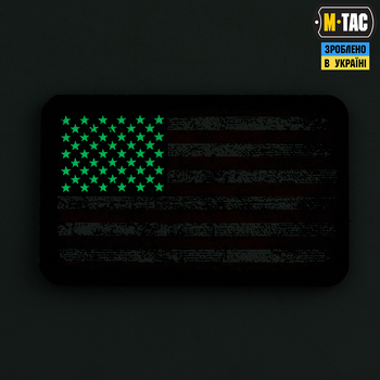 M-Tac нашивка флаг США винтаж (80х50 мм) Black/GID