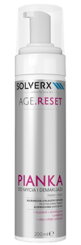 Pianka do mycia twarzy i demakijażu Solverx Age Reset 200 ml (5907479387098)