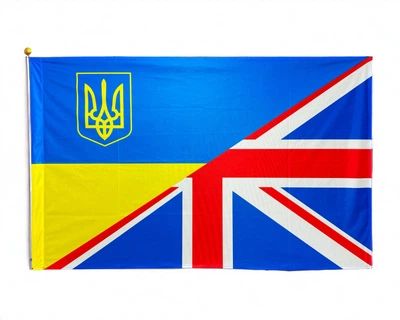 Флаг Украина - Великобритания 600х900 мм