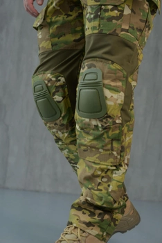 Мужские тактические брюки с наколенниками в комплекте и вставками FLEX / Крепкие Брюки рип-стоп мультикам XL