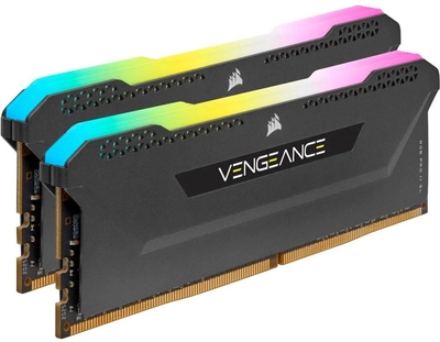 Pamięć RAM Corsair DDR4-3200 32768MB PC4-25600 (zestaw 2x16384) Vengeance RGB PRO SL Czarny (CMH32GX4M2E3200C16)