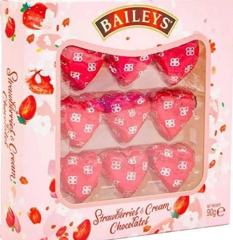 Шоколадные конфеты в форме сердца Baileys Strawberry and Cream Hearts 90г