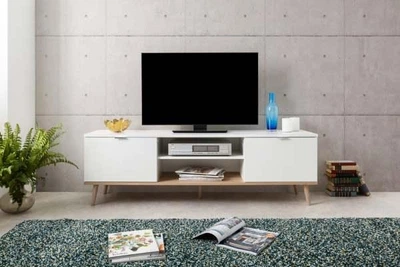 Тумба под телевизор GOTEBORG 55 (160×50×40 см), белая
