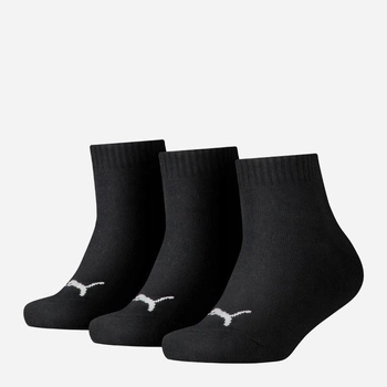 Набір дитячих шкарпеток 3 пари Puma Kids Quarter 3P 90737502 39-42 Чорний (8718824618494)