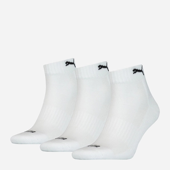 Набір чоловічих шкарпеток 3 пари Puma Cushioned Quarter 3P Unisex 90794302 39-42 Білий (8720245028950)