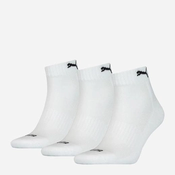 Набір чоловічих шкарпеток 3 пари Puma Cushioned Quarter 3P Unisex 90794302 43-46 Білий (8720245028967)