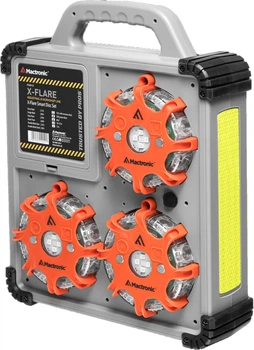 Комплект фонарей профессиональных Mactronic X-Flare (30 Lm) Red/Blue/Amber Recharg 12v/220V Magnetic (PSD0112)