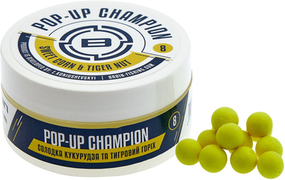 Бойли Brain Champion Pop-Up Sweet Corn & Tiger Nut (кукуруза + тигровий орех) 10 мм 34 г (18582140)