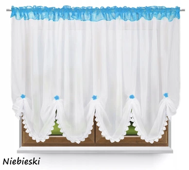 Штора-вуаль класична Verona Oklahoma 145 х 390 см (0645760372709Bl) блакитний