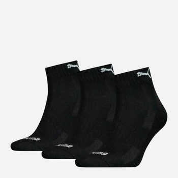 Набір чоловічих шкарпеток 3 пари Puma Cushioned Quarter 3P Unisex 90794301 39-42 Чорний (8720245028929)