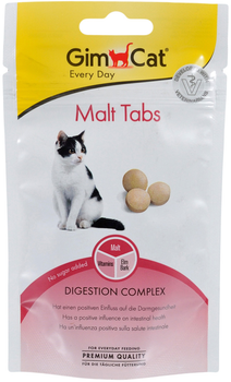 Лакомства GimCat Every Day Malt Tabs для котов 40 г (4002064427065)