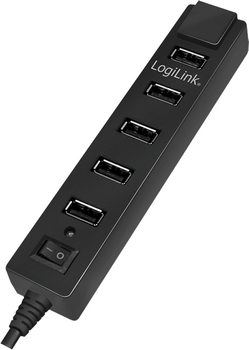 USB хаб LogiLink UA0124 USB 2.0 7-Port Black