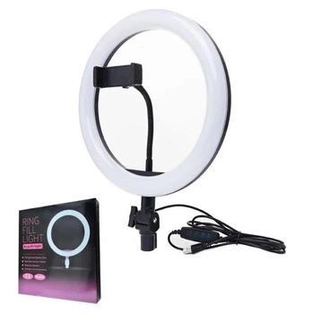 Кольцевая Led лампа 26 см CXB-260 с держателем для телефона на 3 режима