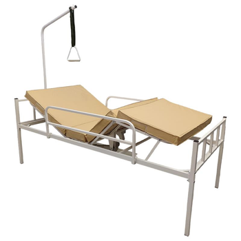 Кровать медицинская функциональная Riberg АН4-11-04 с электроприводом с матрасом боковыми поручнями и прикроватной трапецией
