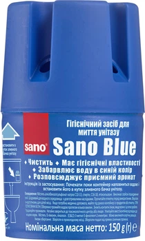 Блок для унітазу SANO синій 150 г (7290002025108)