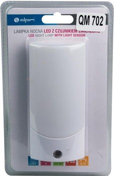 Lampka nocna LED z czujnikiem zmierzchu DPM QM702 (5903332586349)