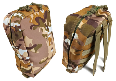 Подсумок аптечка тактическая MOLLE Multicam Arid для РПС, разгрузки или жилета