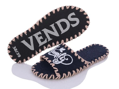 Женские фетровые тапочки VENDS 265 синий 40-41р 27,5см