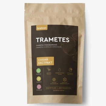 Траметес разноцветный Fungipapa Trametes versicolor сухой экстракт 60 г