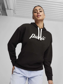 Худи женское Puma ESS+ Script Hoodie Tr 67934801 XS Черное (4099686781392)