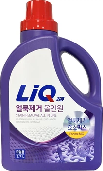 Жидкое средство для стирки и выведения пятен с энзимами Aekyung LIQ Stain Removal All-in-ono Liquid Laundry Detergent. 2.7 л (8801046405345)
