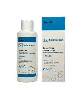 Шампунь ihealth для волос SeboClean Intense против перхоти с салициловой кислотой 150мл