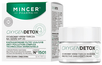 Krem-tarcza Mincer Pharma Oxygen Detox ochronny na dzień SPF 20 No.1501 50 ml (5902557262359)