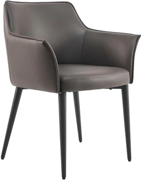 Стілець крісельного типу Vetro Mebel M-90 Сірий (M-90-grey/ black)