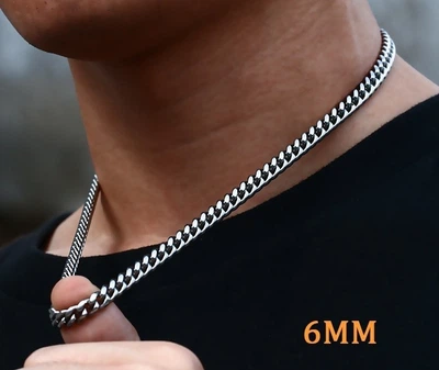 Цепочки &nbsp;кубинское плетение из нержавеющей стали 6 мм &nbsp;60 см