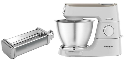 Кухонна машина KENWOOD KVC65.001WH + Насадка для приготування пасти KENWOOD KAX983ME (комплект)