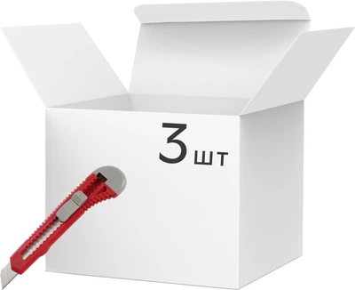 Набір ножів канцелярських Axent 18 мм пластикових 3 шт (6502-A/P)