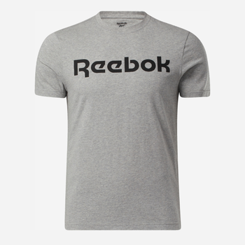 Koszulka męska bawełniana Reebok Gs Reebok Linear Rea 100038780 2XL Szara (4062051840369)