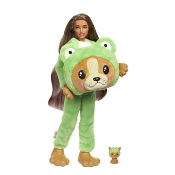 Кукла Mattel Барби Barbie Великолепное комбо Cutie Reveal Щенок в костюме лягушки HRK24