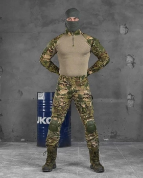 Тактический костюм с наколенниками весна/лето XL мультикам (85702)
