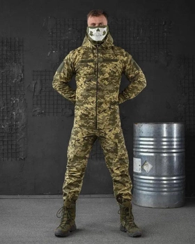 Тактичний костюм 3в1 штани+убакс+куртка весна/літо M піксель (85598)