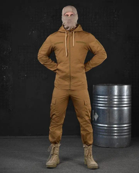 Тактичний костюм 3в1 штани+убакс+куртка весна/літо S койот (85647)