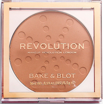 Пудра Makeup Revolution Bake & Blot пресована матуюча Peach 5.5 г (5057566078368)
